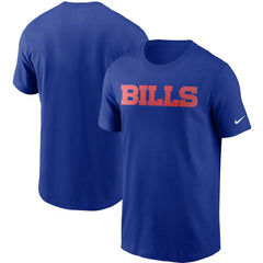 Buffalo Bills Team Wordmark T-Shirt Royal | Nike for Sale