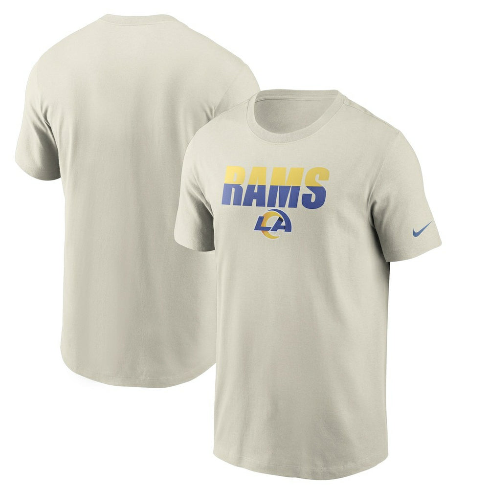 Los Angeles Rams Split T-Shirt Bone | Nike for Sale