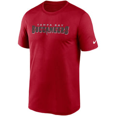 Tampa Bay Buccaneers Wordmark Legend Performance T-Shirt Red | Nike for Sale