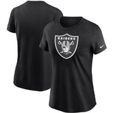 Las Vegas Raiders Women's Logo Essential T-Shirt Black | Nike for Sale