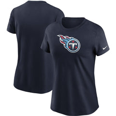 Tennessee Titans Women's Logo Essential T-Shirt Navy | Nike for Sale