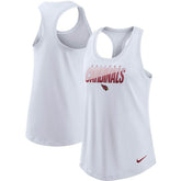 Arizona Cardinals Women's Light Impact Performance Racerback Tank Top White | Nike for Sale