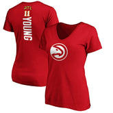Trae Young Atlanta Hawks Women's Playmaker Name & Number V-Neck T-Shirt Red - NBA