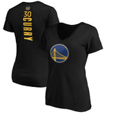 Stephen Curry Golden State Warriors Women's Playmaker Name & Number V-Neck T-Shirt Black - NBA