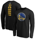 Stephen Curry Golden State Warriors Playmaker Name & Number Long Sleeve T-Shirt Black - NBA