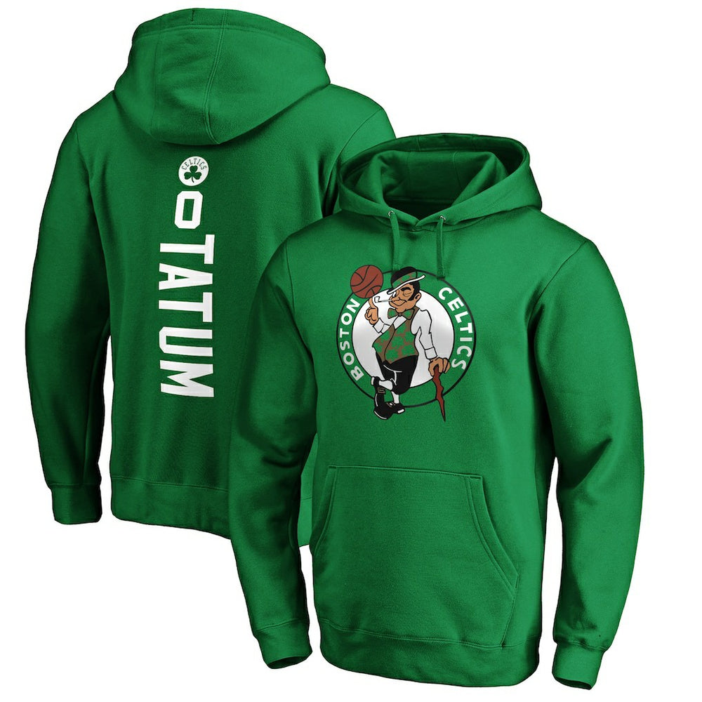 Jayson Tatum Boston Celtics Playmaker Name & Number Pullover Hoodie Kelly Green - NBA
