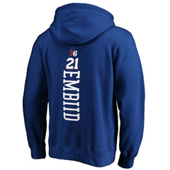Joel Embiid Philadelphia 76ers Playmaker Name & Number Pullover Hoodie Royal - NBA