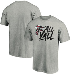Atlanta Falcons Falcons vs. All Y'all T-Shirt Heather Gray | NFL