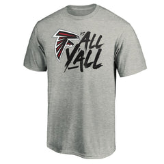 Atlanta Falcons Falcons vs. All Y'all T-Shirt Heather Gray | NFL
