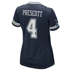 Dak Prescott Dallas Cowboys Women's Game Team Jersey Navy | Nike for Sale