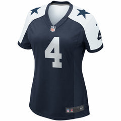 Dak Prescott Dallas Cowboys Women's Alternate Game Team Jersey Navy | Nike for Sale