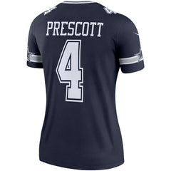 Dak Prescott Dallas Cowboys Women's Legend Player Performance Top Navy | Nike for Sale