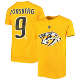 Filip Forsberg Nashville Predators Youth Player Name & Number T-Shirt - Gold - NHL