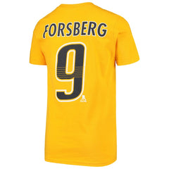 Filip Forsberg Nashville Predators Youth Player Name & Number T-Shirt - Gold - NHL