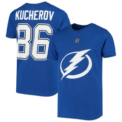 Nikita Kucherov Tampa Bay Lightning Youth Player Name & Number T-Shirt - Royal - NHL