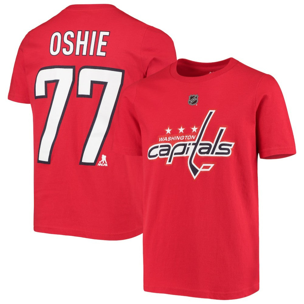 TJ Oshie Washington Capitals Youth Player Name & Number T-Shirt - Red - NHL