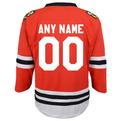 Chicago Blackhawks Youth Replica Custom Jersey - Red - NHL
