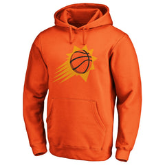 Phoenix Suns Icon Primary Logo Fitted Pullover Hoodie Orange - NBA
