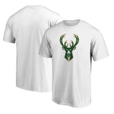 Milwaukee Bucks Primary Team Logo T-Shirt White - NBA