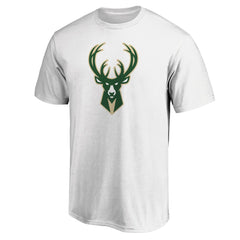 Milwaukee Bucks Primary Team Logo T-Shirt White - NBA