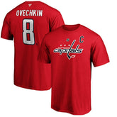 Alexander Ovechkin Washington Capitals Fanatics Authentic Stack Player Name & Number T-Shirt - Red - NHL