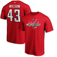 Tom Wilson Washington Capitals Fanatics Authentic Stack Player Name & Number T-Shirt - Red - NHL
