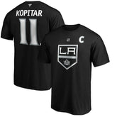 Anze Kopitar Los Angeles Kings Fanatics Authentic Stack Player Name & Number T-Shirt - Black - NHL