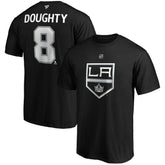 Drew Doughty Los Angeles Kings Fanatics Authentic Stack Name & Number Team T-Shirt - Black - NHL