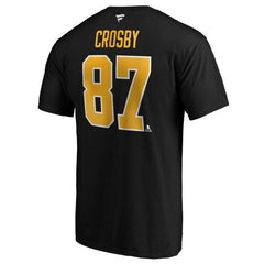 Sidney Crosby Pittsburgh Penguins Fanatics Authentic Stack Player Name & Number T-Shirt - Black - NHL