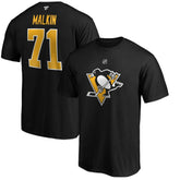 Evgeni Malkin Pittsburgh Penguins Fanatics Authentic Stack Player Name & Number T-Shirt - Black - NHL