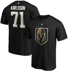 William Karlsson Vegas Golden Knights Fanatics Authentic Stack Player Name & Number T-Shirt - Black - NHL