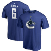 Brock Boeser Vancouver Canucks Fanatics Authentic Stack Player Name & Number T-Shirt - Blue - NHL