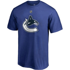 Brock Boeser Vancouver Canucks Fanatics Authentic Stack Player Name & Number T-Shirt - Blue - NHL