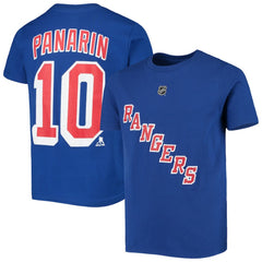 Artemi Panarin New York Rangers Youth Player Name & Number T-Shirt - Blue - NHL