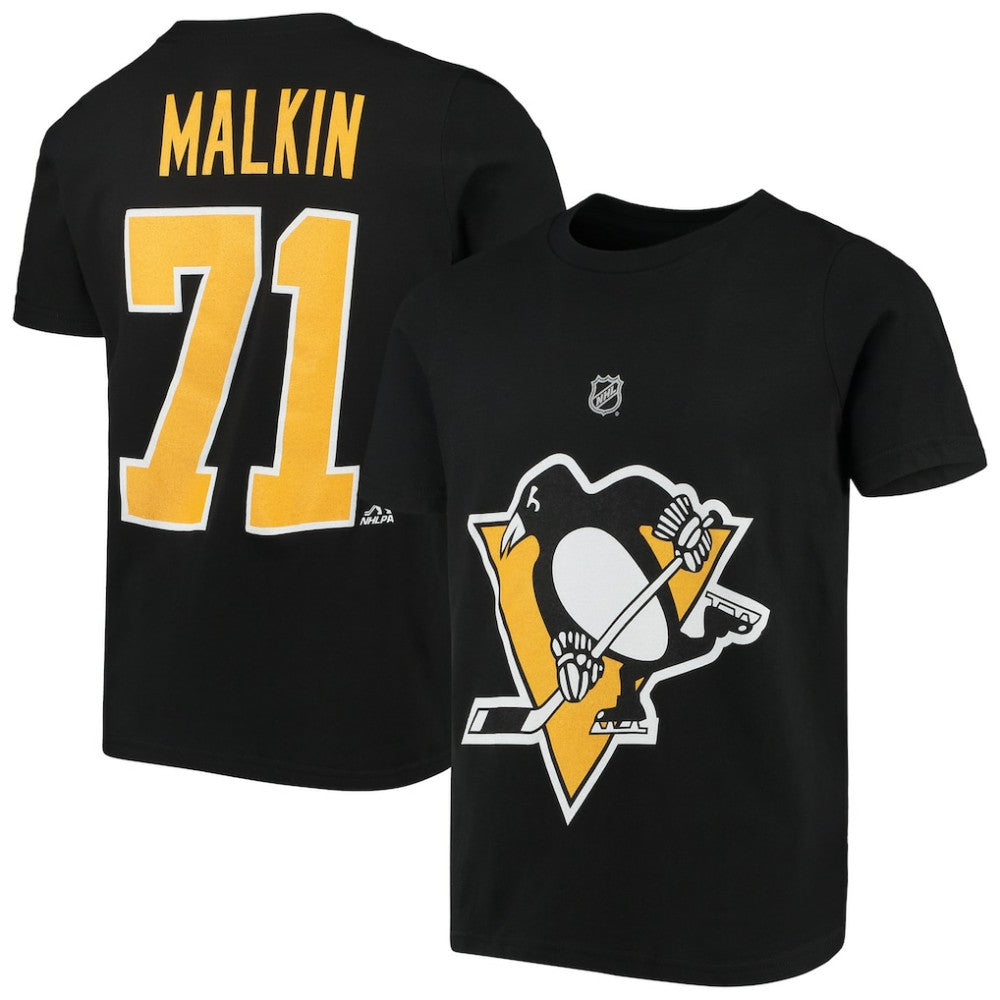 Evgeni Malkin Pittsburgh Penguins Youth Player Name & Number T-Shirt - Black - NHL