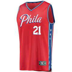 Joel Embiid Philadelphia 76ers Youth 2019/20 Fast Break Replica Player Team Jersey Statement Edition Red - NBA