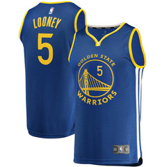 Kevon Looney Golden State Warriors Fast Break Replica Player Team Jersey Icon Editi- Royal - NBA