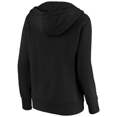 New Orleans Saints Women's Primary Team Logo V-Neck Pullover Hoodie Black | Fanatics
