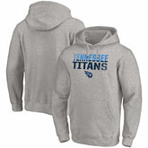Tennessee Titans Fade Out Fitted Pullover Hoodie Heather Gray | Fanatics