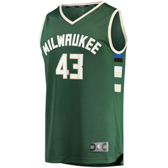 Thanasis Antetokounmpo Milwaukee Bucks Fast Break Replica Player Jersey Icon Edition Hunter Green - NBA