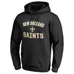 New Orleans Saints Victory Arch Team Fitted Pullover Hoodie Black | Fanatics