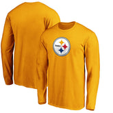 Pittsburgh Steelers Primary Logo Long Sleeve T-Shirt Gold | Fanatics