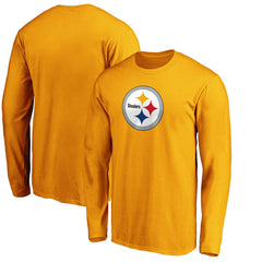 Pittsburgh Steelers Primary Logo Long Sleeve T-Shirt Gold | Fanatics