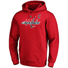 Alexander Ovechkin Washington Capitals Fanatics Authentic Stack Player Name & Number Fitted Pullover Hoodie - Red - NHL