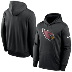 Arizona Cardinals Fan Gear Primary Logo Therma Performance Pullover Hoodie Black | Nike for Sale