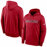 Tampa Bay Buccaneers Fan Gear Wordmark Performance Pullover Hoodie Red | Nike for Sale