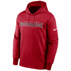 Tampa Bay Buccaneers Fan Gear Wordmark Performance Pullover Hoodie Red | Nike for Sale