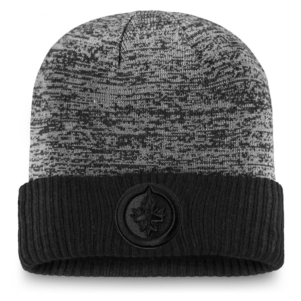 Winnipeg Jets Fanatics Authentic Pro Travel & Training Cuffed Knit Hat - Black - NHL