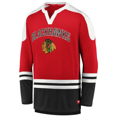 Chicago Blackhawks Fanatics Iconic Slapshot Long Sleeve T-Shirt - Red/Black - NHL