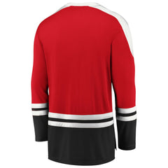 Chicago Blackhawks Fanatics Iconic Slapshot Long Sleeve T-Shirt - Red/Black - NHL
